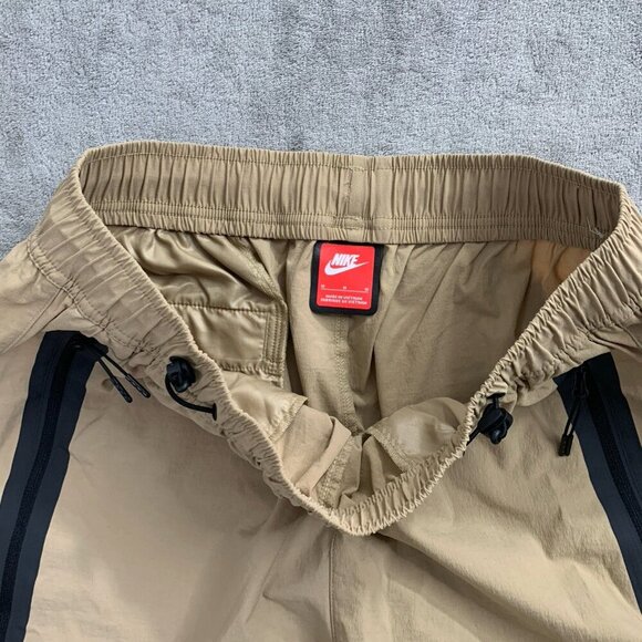 Nike Tech Woven Oversized Pants Mens Medium Beige Skate Wide Leg Stretch HM7158 - Picture 11 of 16